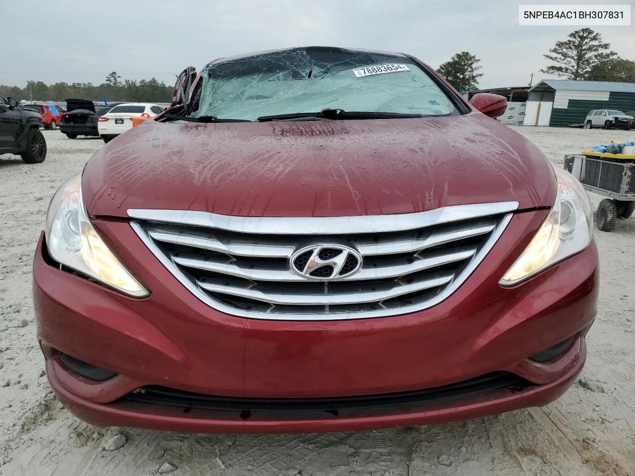 2011 Hyundai Sonata Gls VIN: 5NPEB4AC1BH307831 Lot: 78883654