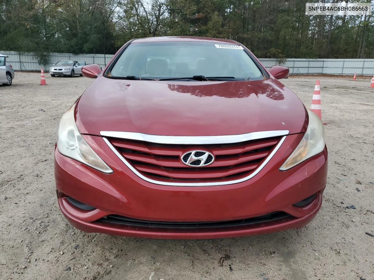 2011 Hyundai Sonata Gls VIN: 5NPEB4AC6BH086663 Lot: 78926374