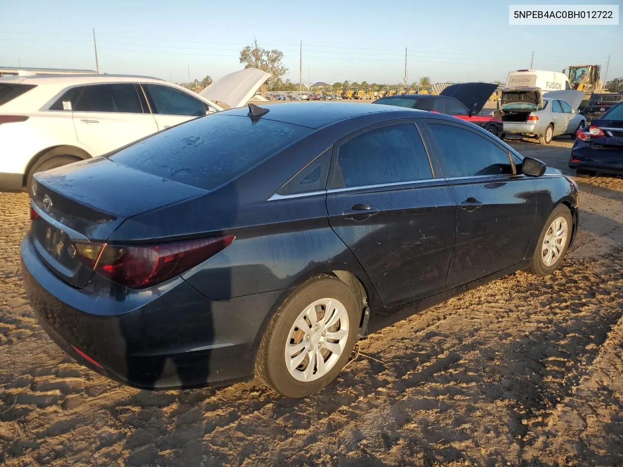 2011 Hyundai Sonata Gls VIN: 5NPEB4AC0BH012722 Lot: 79216124