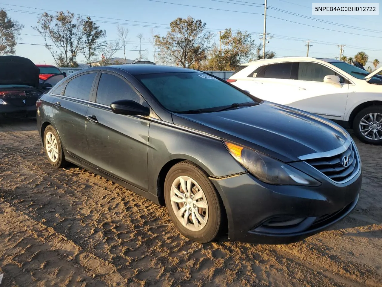 2011 Hyundai Sonata Gls VIN: 5NPEB4AC0BH012722 Lot: 79216124