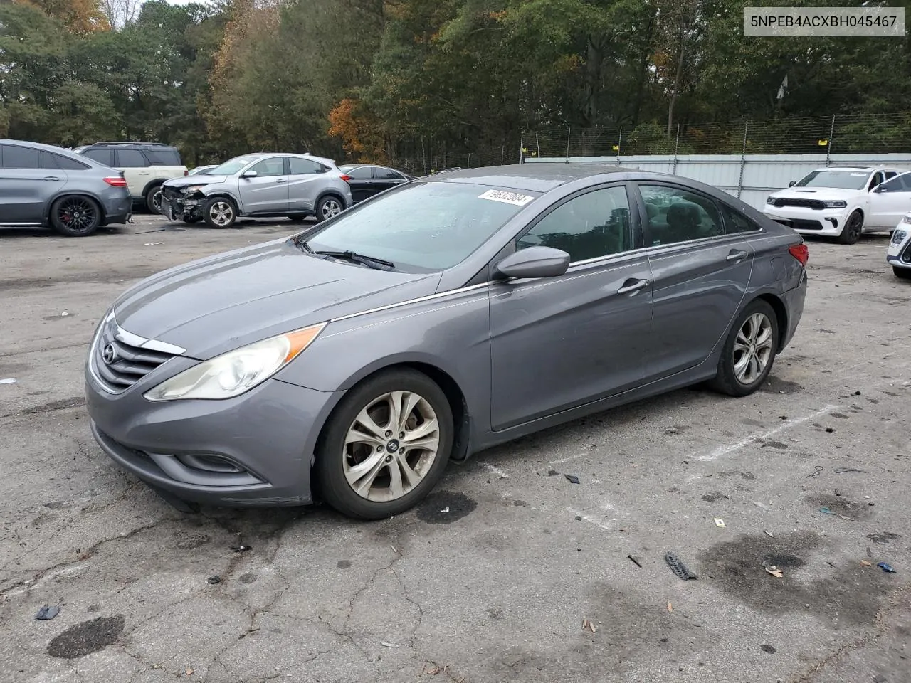 2011 Hyundai Sonata Gls VIN: 5NPEB4ACXBH045467 Lot: 79632004