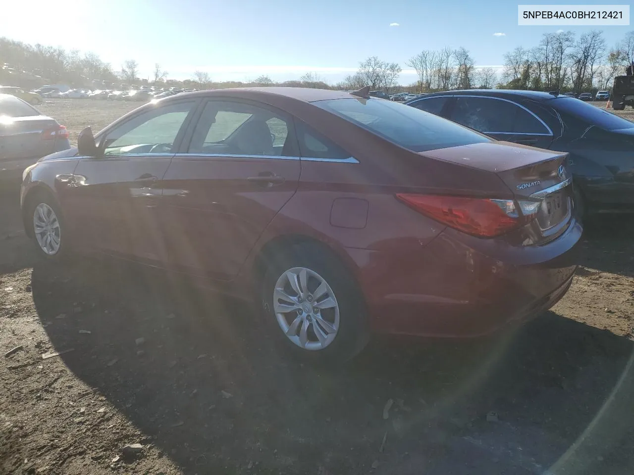 2011 Hyundai Sonata Gls VIN: 5NPEB4AC0BH212421 Lot: 80033244