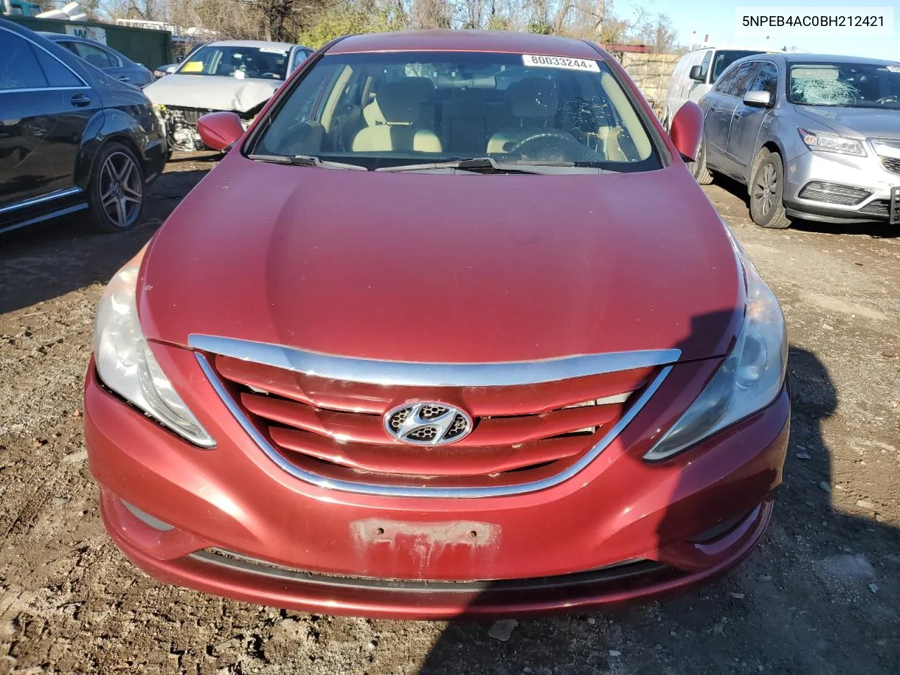 2011 Hyundai Sonata Gls VIN: 5NPEB4AC0BH212421 Lot: 80033244