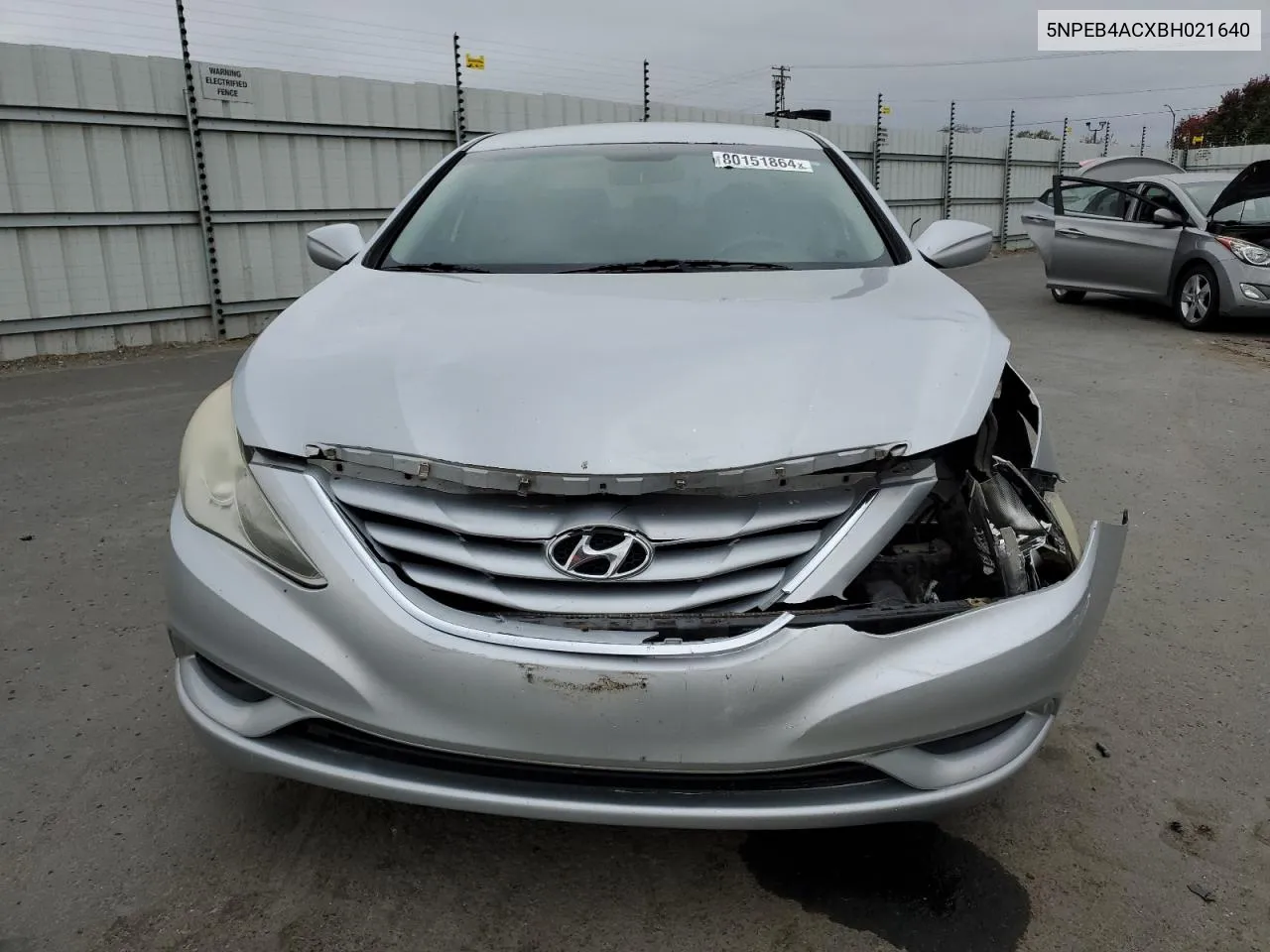 2011 Hyundai Sonata Gls VIN: 5NPEB4ACXBH021640 Lot: 80151864