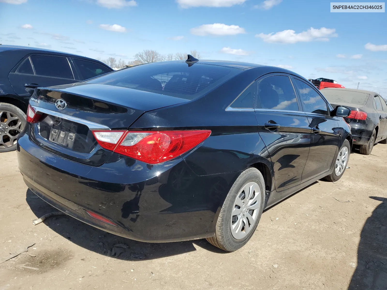 2012 Hyundai Sonata Gls VIN: 5NPEB4AC2CH346025 Lot: 48631804