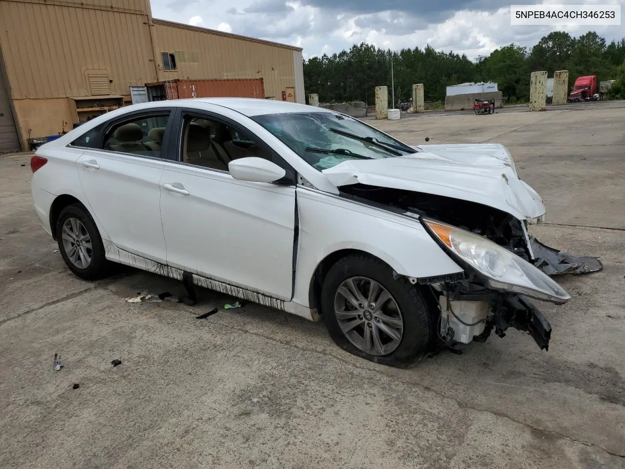 2012 Hyundai Sonata Gls VIN: 5NPEB4AC4CH346253 Lot: 52218594