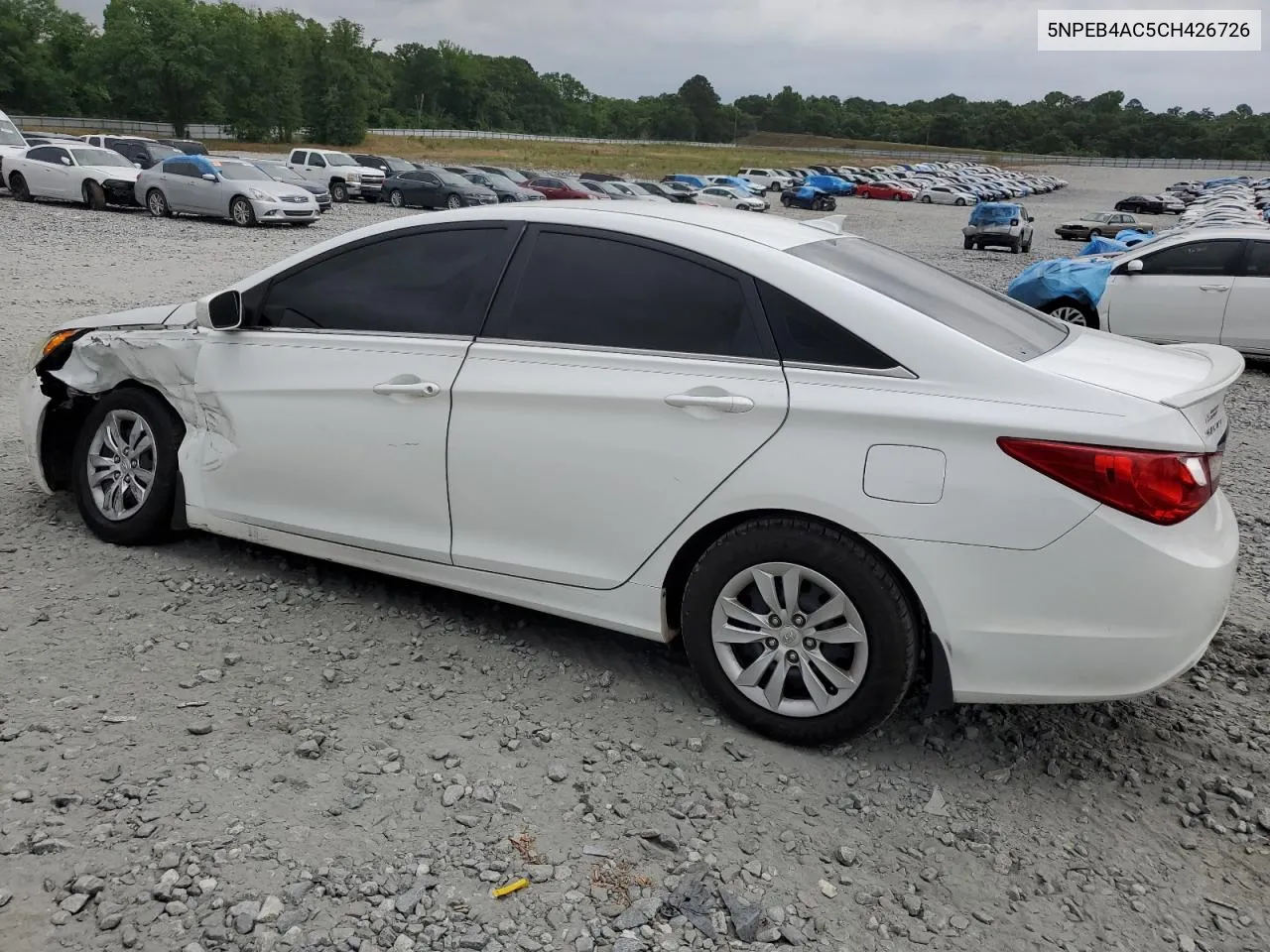 2012 Hyundai Sonata Gls VIN: 5NPEB4AC5CH426726 Lot: 54202654