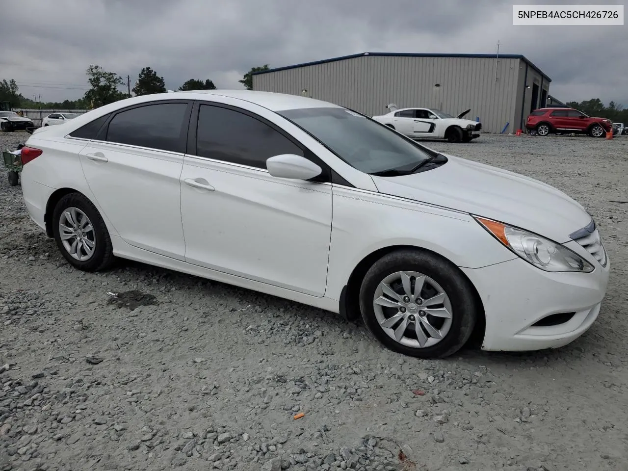 2012 Hyundai Sonata Gls VIN: 5NPEB4AC5CH426726 Lot: 54202654