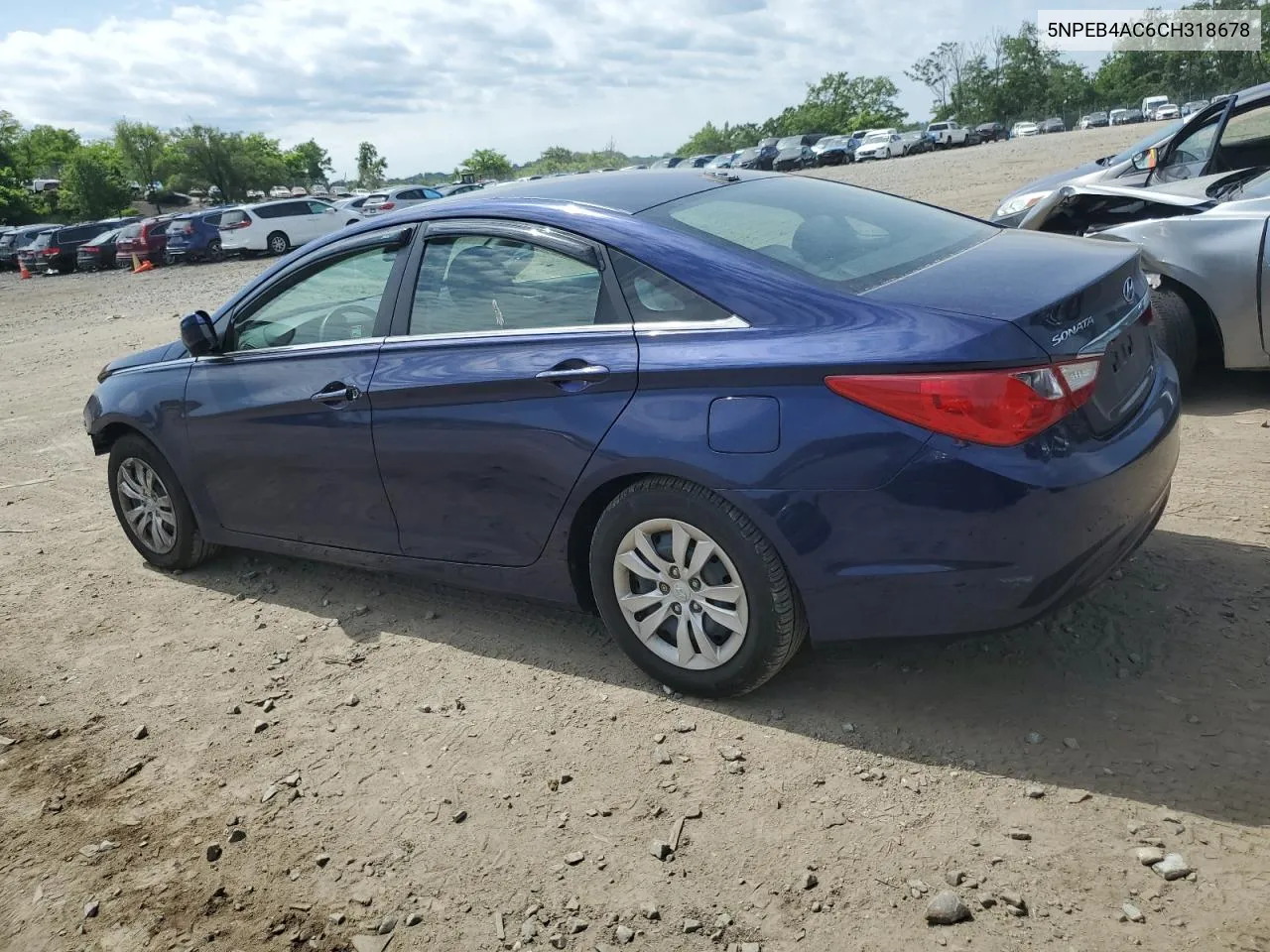 2012 Hyundai Sonata Gls VIN: 5NPEB4AC6CH318678 Lot: 55481344