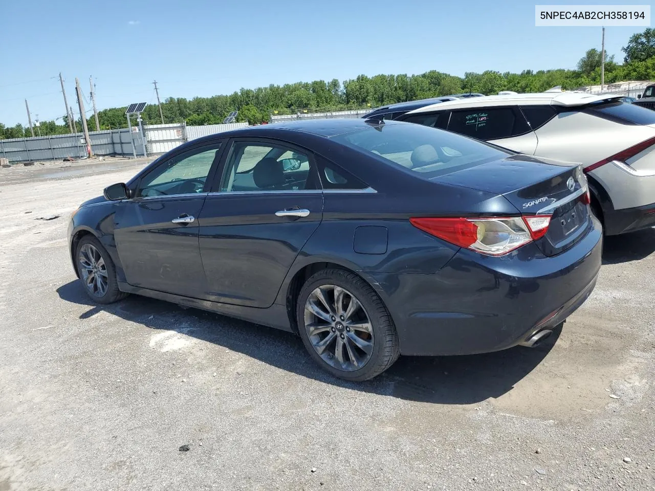 2012 Hyundai Sonata Se VIN: 5NPEC4AB2CH358194 Lot: 55728974