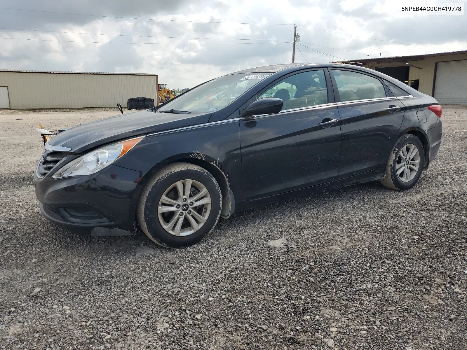 2012 Hyundai Sonata Gls VIN: 5NPEB4AC0CH419778 Lot: 56150254