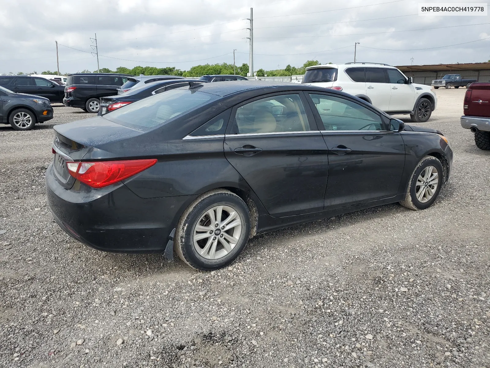 2012 Hyundai Sonata Gls VIN: 5NPEB4AC0CH419778 Lot: 56150254