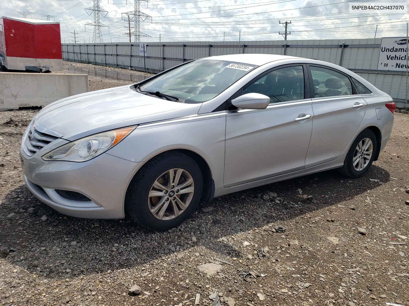 5NPEB4AC2CH437070 2012 Hyundai Sonata Gls