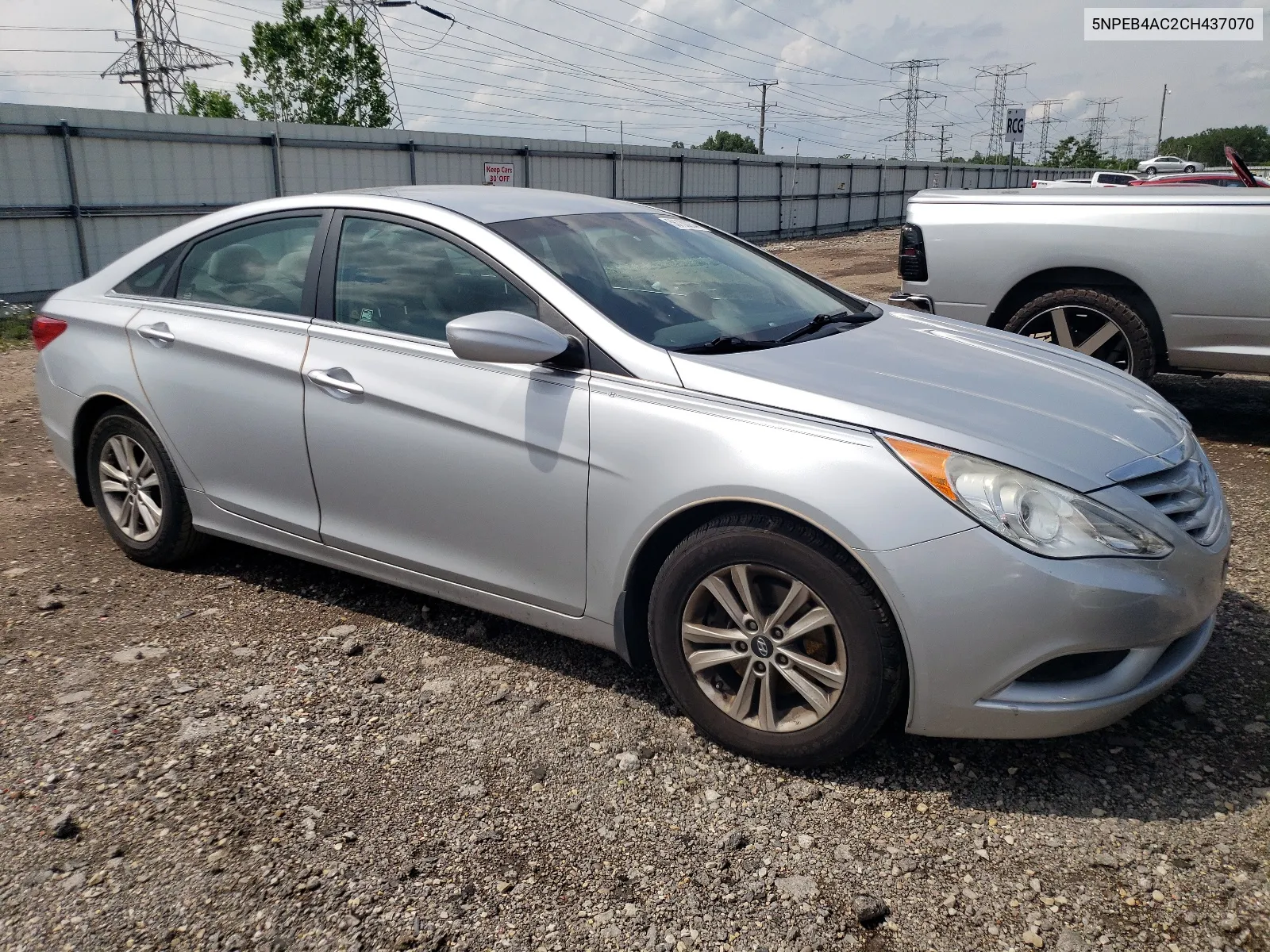 2012 Hyundai Sonata Gls VIN: 5NPEB4AC2CH437070 Lot: 56730234