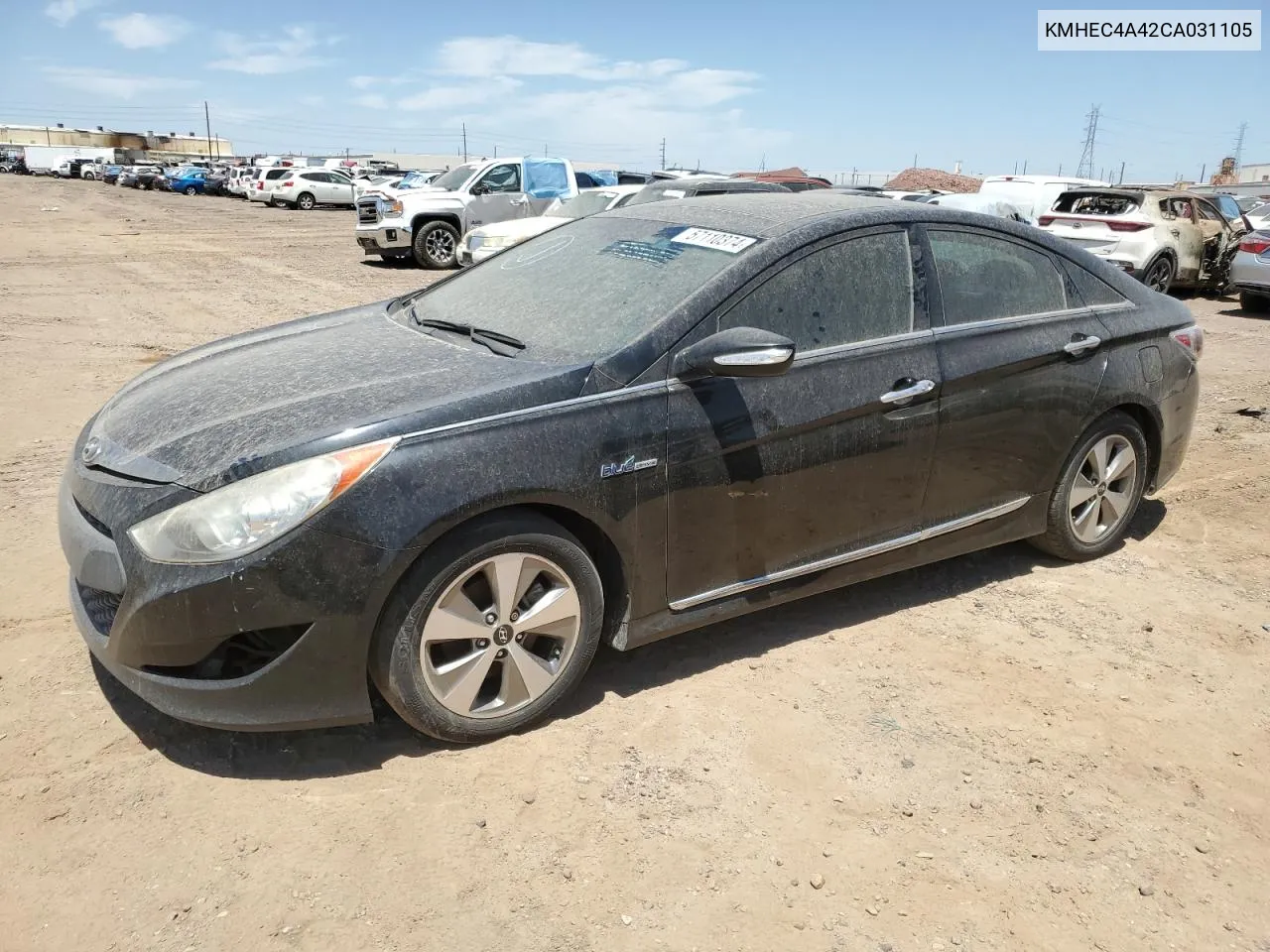 2012 Hyundai Sonata Hybrid VIN: KMHEC4A42CA031105 Lot: 57110374