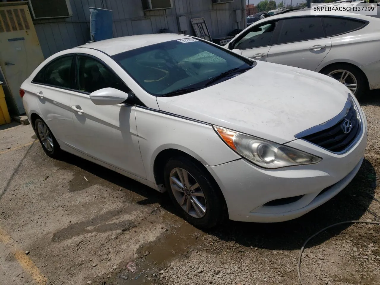 2012 Hyundai Sonata Gls VIN: 5NPEB4AC5CH337299 Lot: 58171394