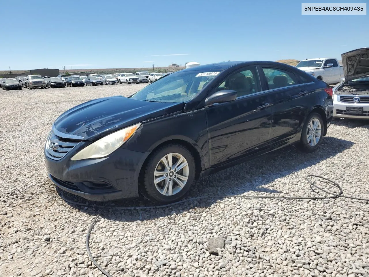 2012 Hyundai Sonata Gls VIN: 5NPEB4AC8CH409435 Lot: 58715974