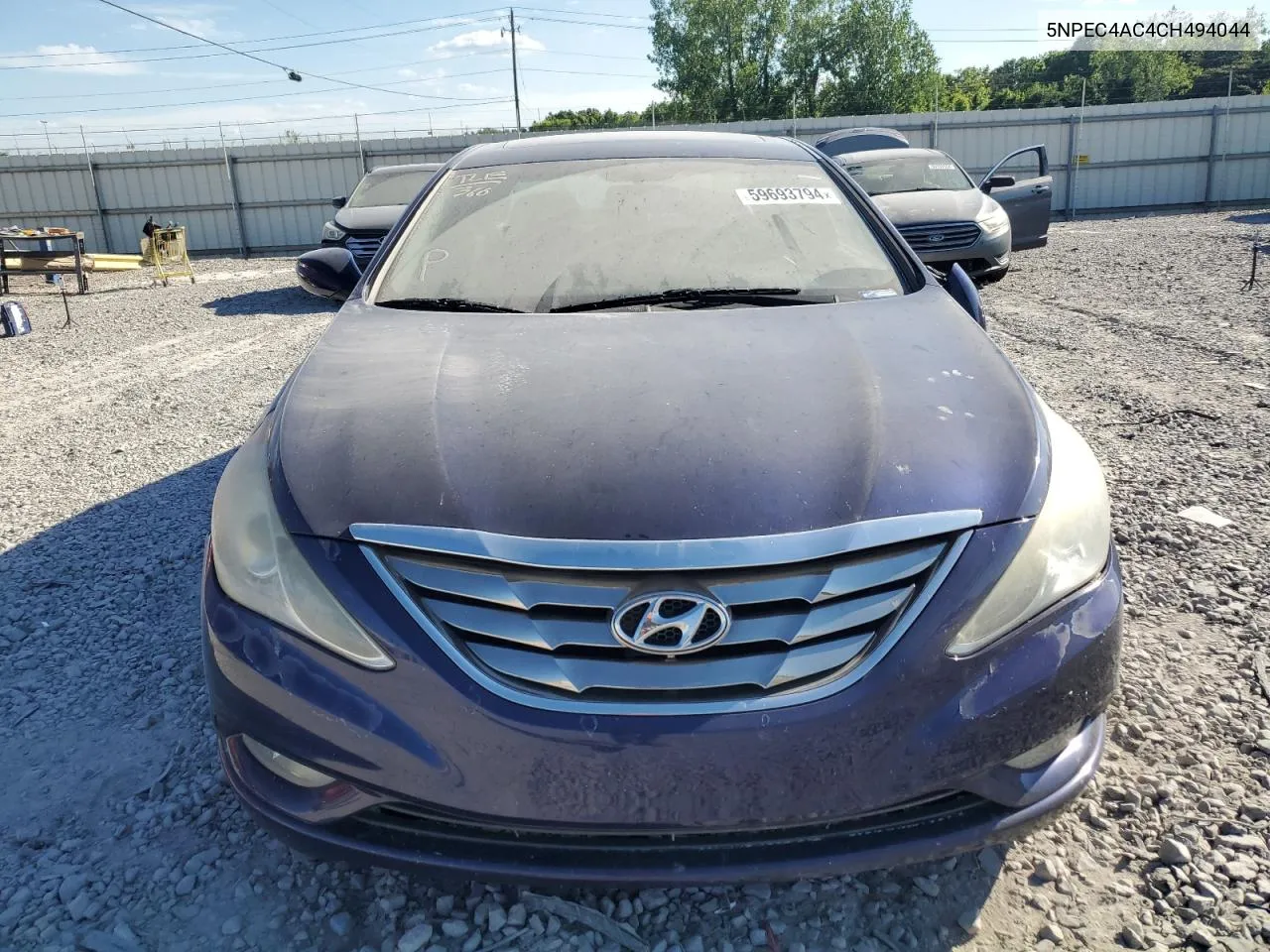 2012 Hyundai Sonata Se VIN: 5NPEC4AC4CH494044 Lot: 59693794