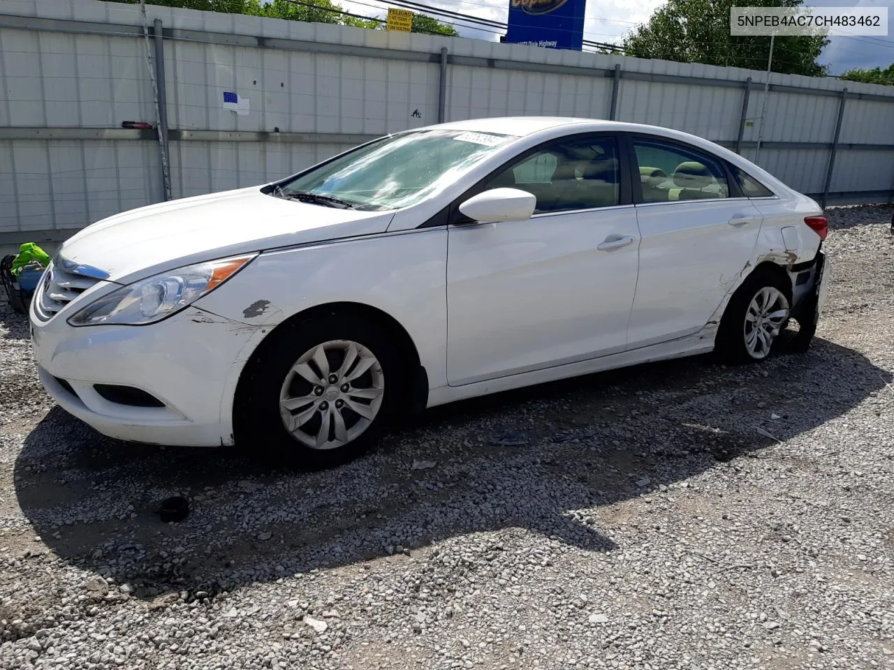 2012 Hyundai Sonata Gls VIN: 5NPEB4AC7CH483462 Lot: 62062994