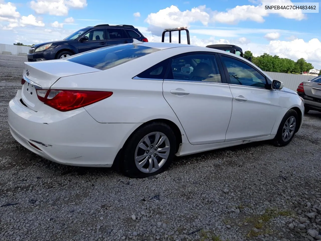 2012 Hyundai Sonata Gls VIN: 5NPEB4AC7CH483462 Lot: 62062994