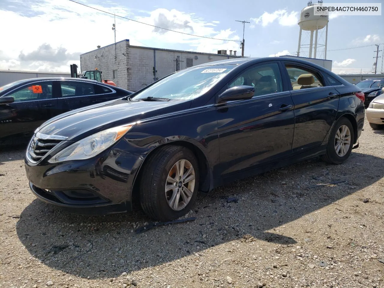 2012 Hyundai Sonata Gls VIN: 5NPEB4AC7CH460750 Lot: 62316704