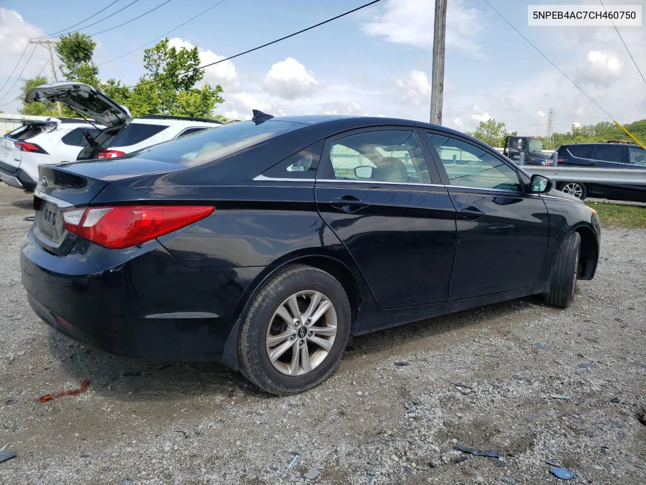 2012 Hyundai Sonata Gls VIN: 5NPEB4AC7CH460750 Lot: 62316704