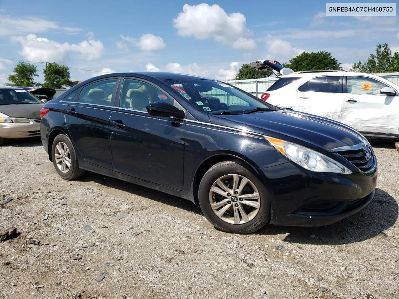 2012 Hyundai Sonata Gls VIN: 5NPEB4AC7CH460750 Lot: 62316704