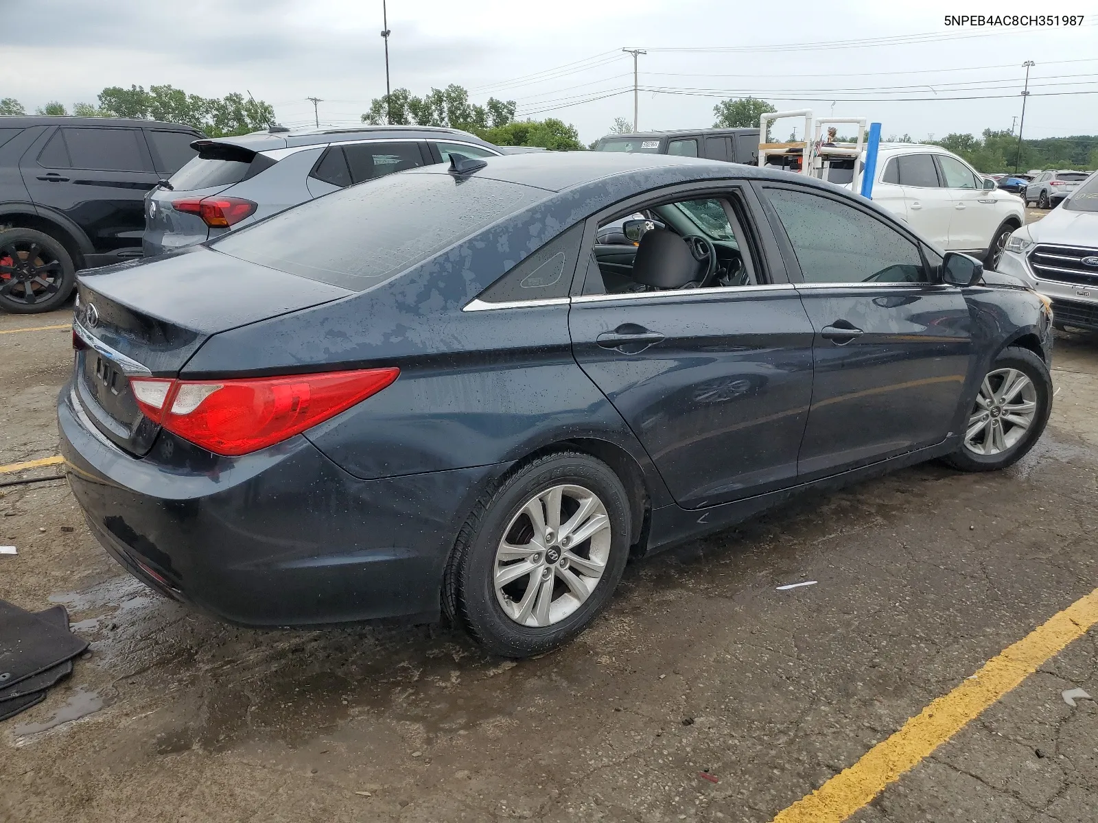 2012 Hyundai Sonata Gls VIN: 5NPEB4AC8CH351987 Lot: 63530424