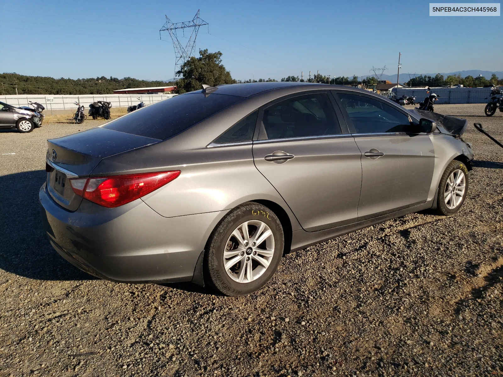 2012 Hyundai Sonata Gls VIN: 5NPEB4AC3CH445968 Lot: 63669774