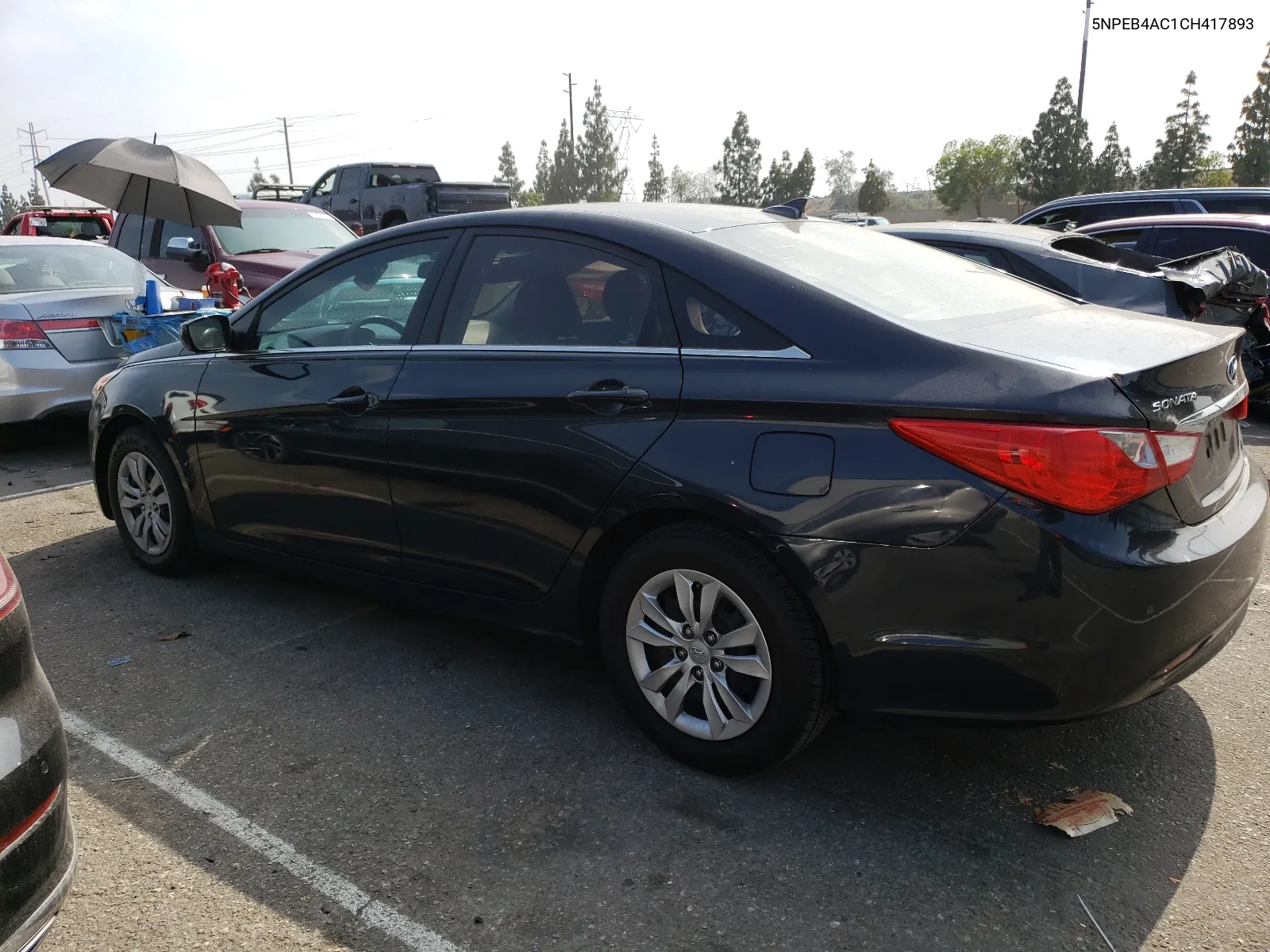 2012 Hyundai Sonata Gls VIN: 5NPEB4AC1CH417893 Lot: 64260254