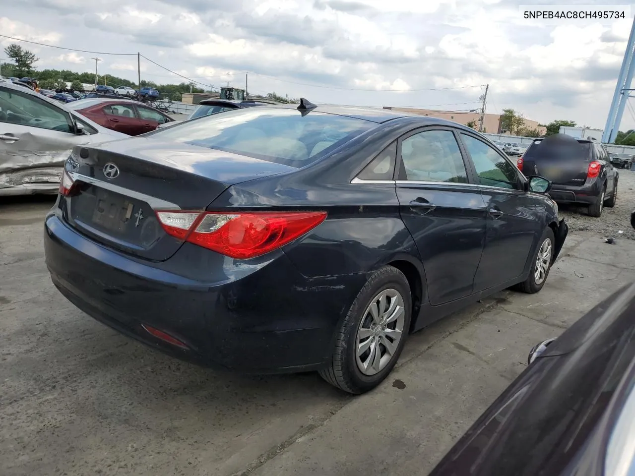 2012 Hyundai Sonata Gls VIN: 5NPEB4AC8CH495734 Lot: 65602724