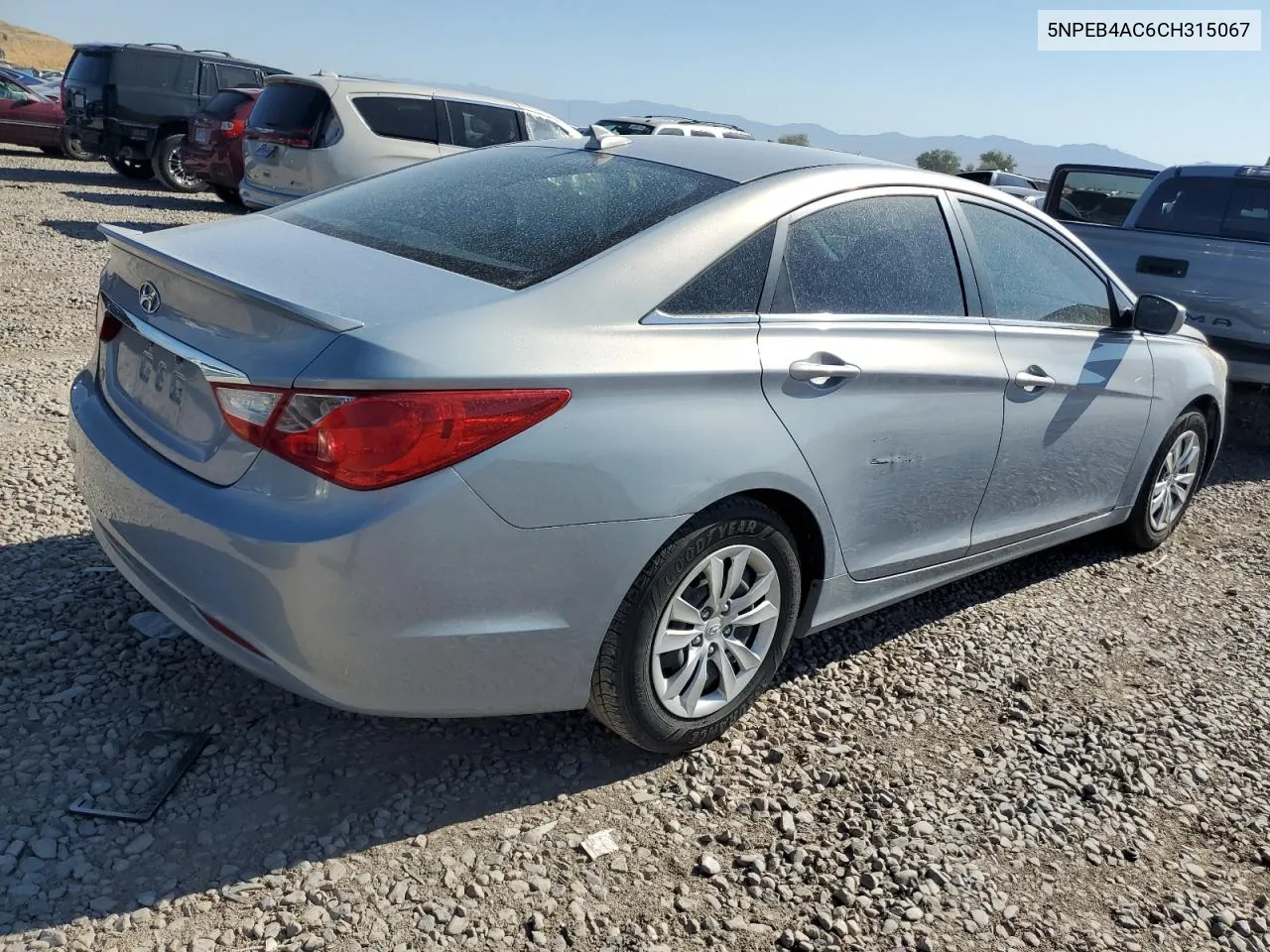 2012 Hyundai Sonata Gls VIN: 5NPEB4AC6CH315067 Lot: 65852004