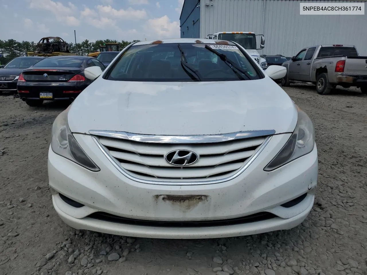 2012 Hyundai Sonata Gls VIN: 5NPEB4AC8CH361774 Lot: 66456514