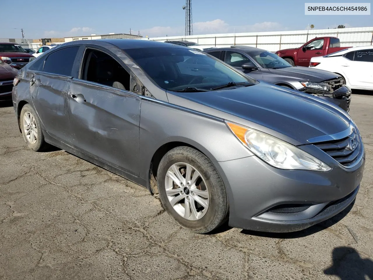 2012 Hyundai Sonata Gls VIN: 5NPEB4AC6CH454986 Lot: 66730154