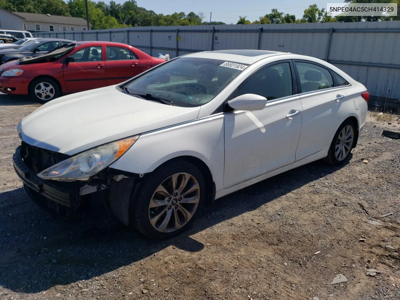 2012 Hyundai Sonata Se VIN: 5NPEC4AC5CH414329 Lot: 66931924