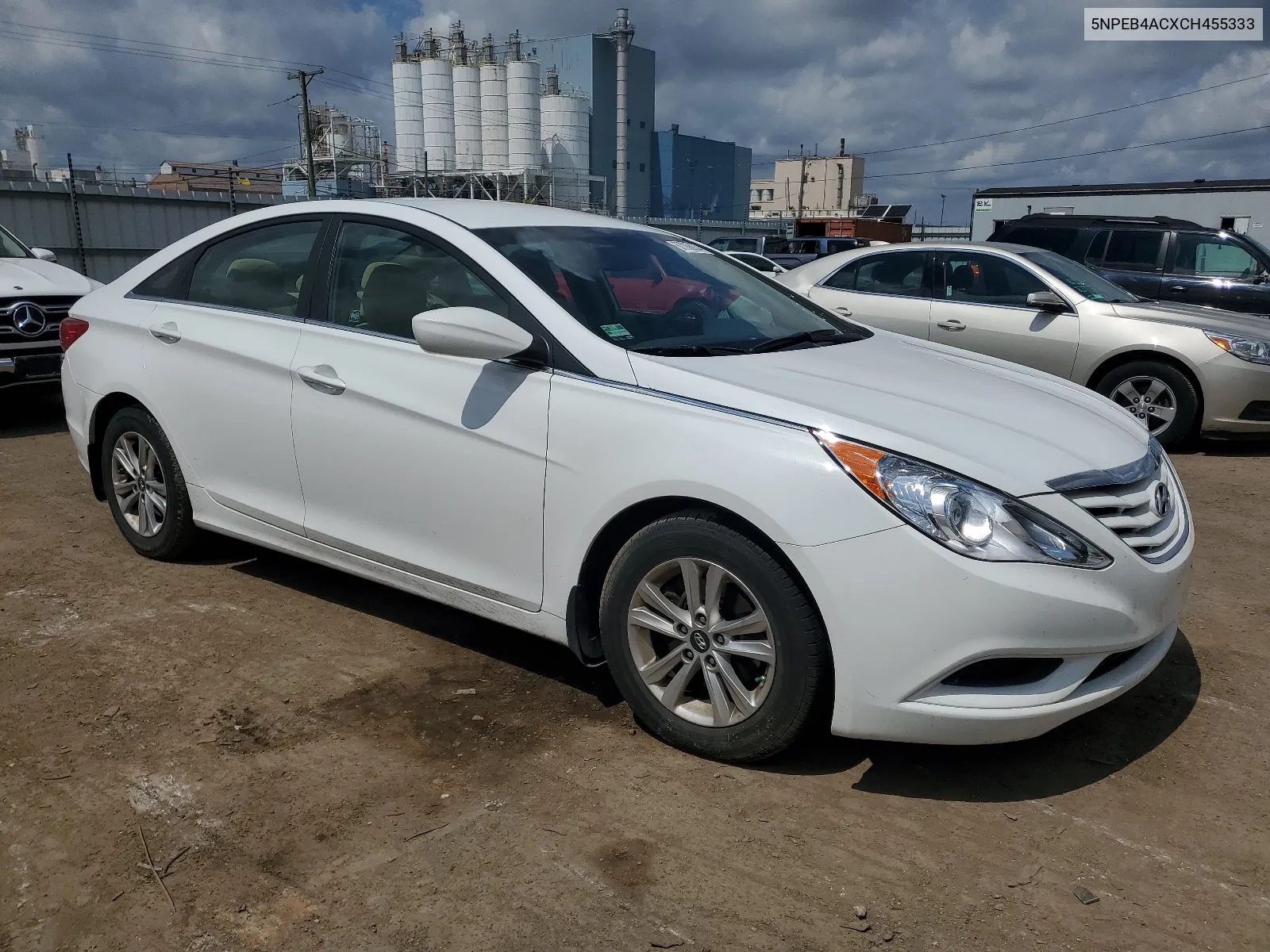 2012 Hyundai Sonata Gls VIN: 5NPEB4ACXCH455333 Lot: 67068634