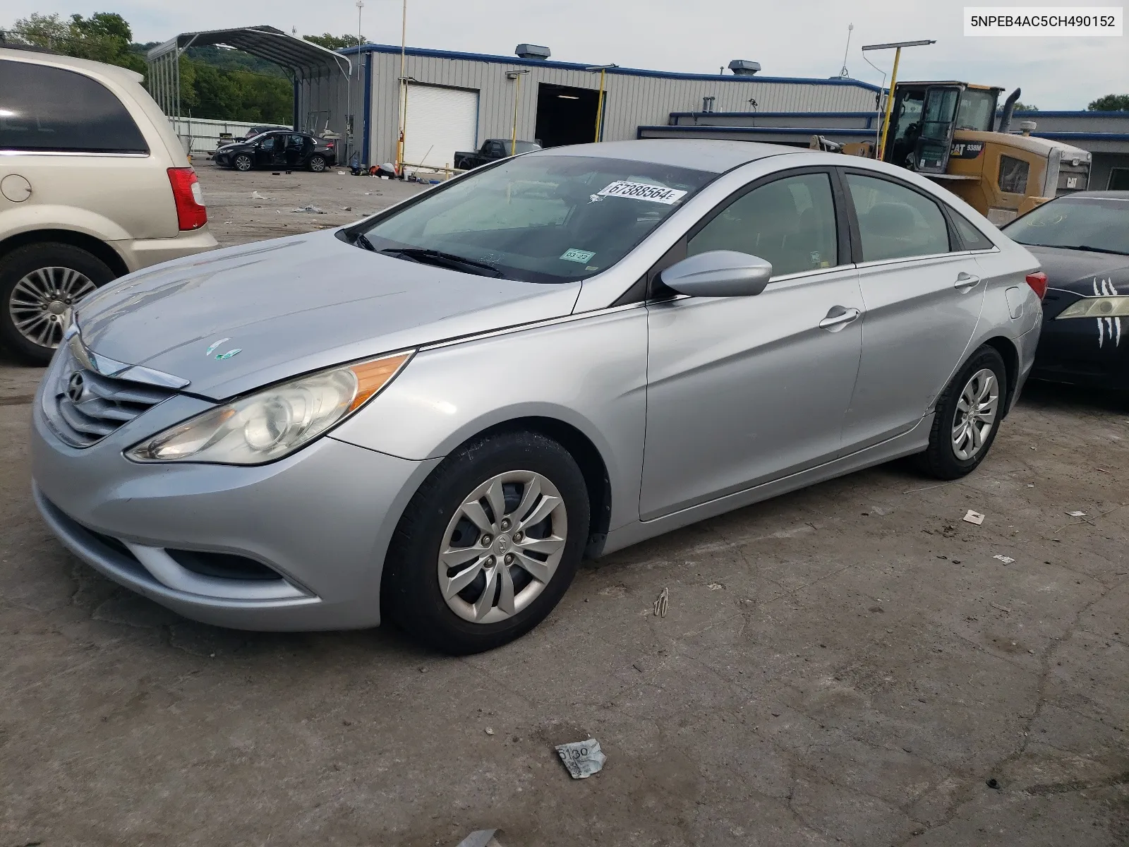 2012 Hyundai Sonata Gls VIN: 5NPEB4AC5CH490152 Lot: 67388564