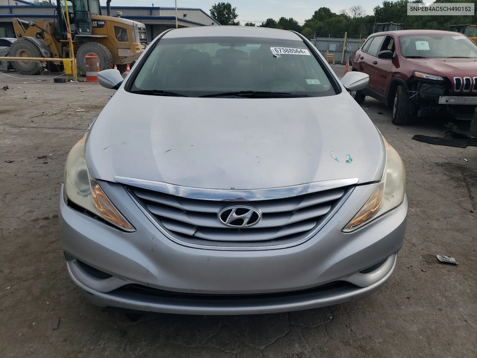 2012 Hyundai Sonata Gls VIN: 5NPEB4AC5CH490152 Lot: 67388564