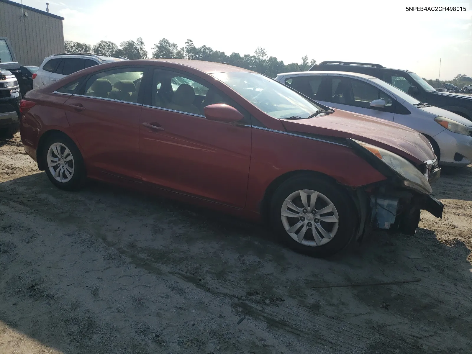 2012 Hyundai Sonata Gls VIN: 5NPEB4AC2CH498015 Lot: 67456344