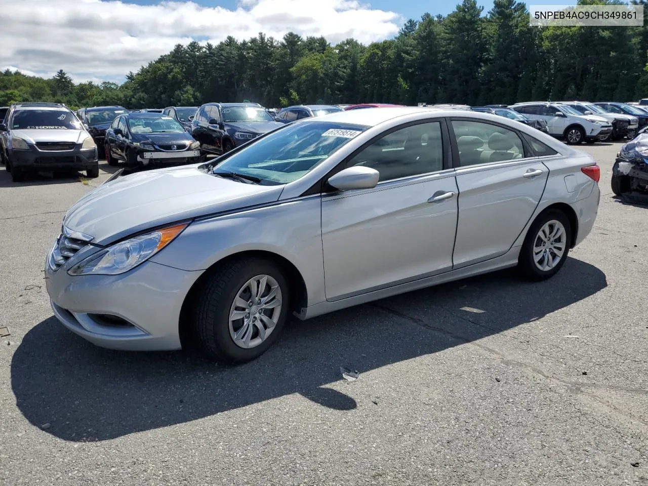 2012 Hyundai Sonata Gls VIN: 5NPEB4AC9CH349861 Lot: 67519514