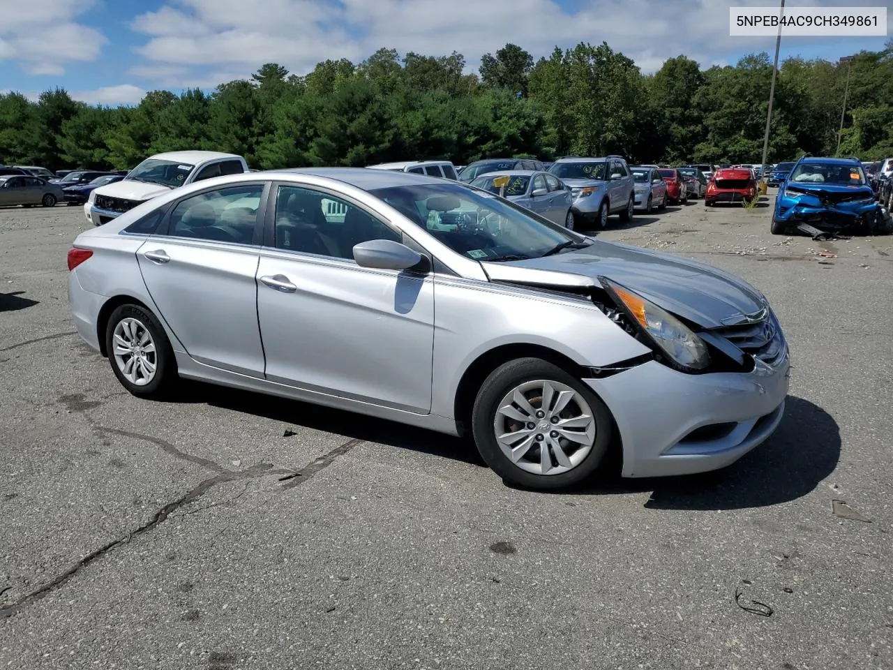 2012 Hyundai Sonata Gls VIN: 5NPEB4AC9CH349861 Lot: 67519514