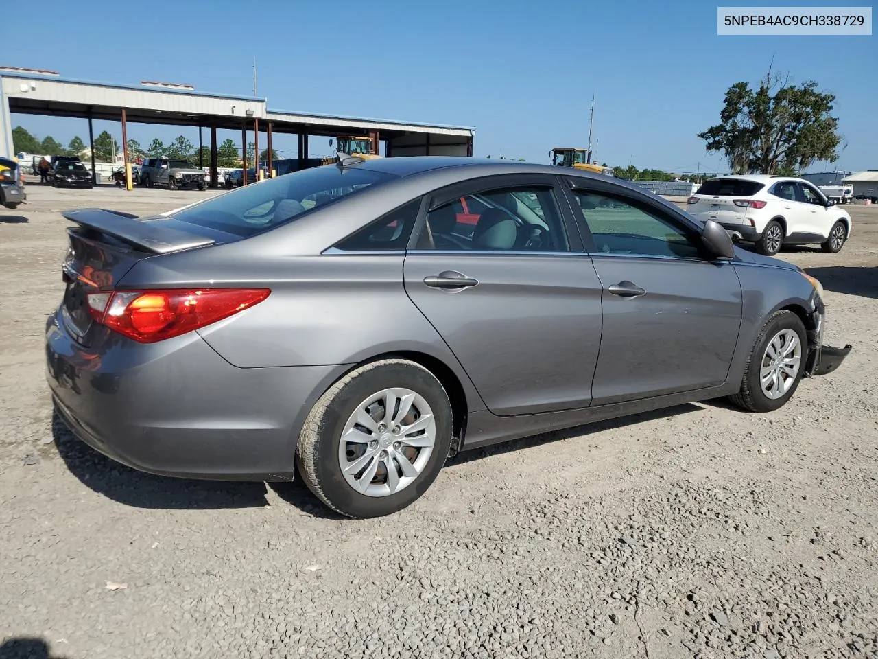 2012 Hyundai Sonata Gls VIN: 5NPEB4AC9CH338729 Lot: 67529964