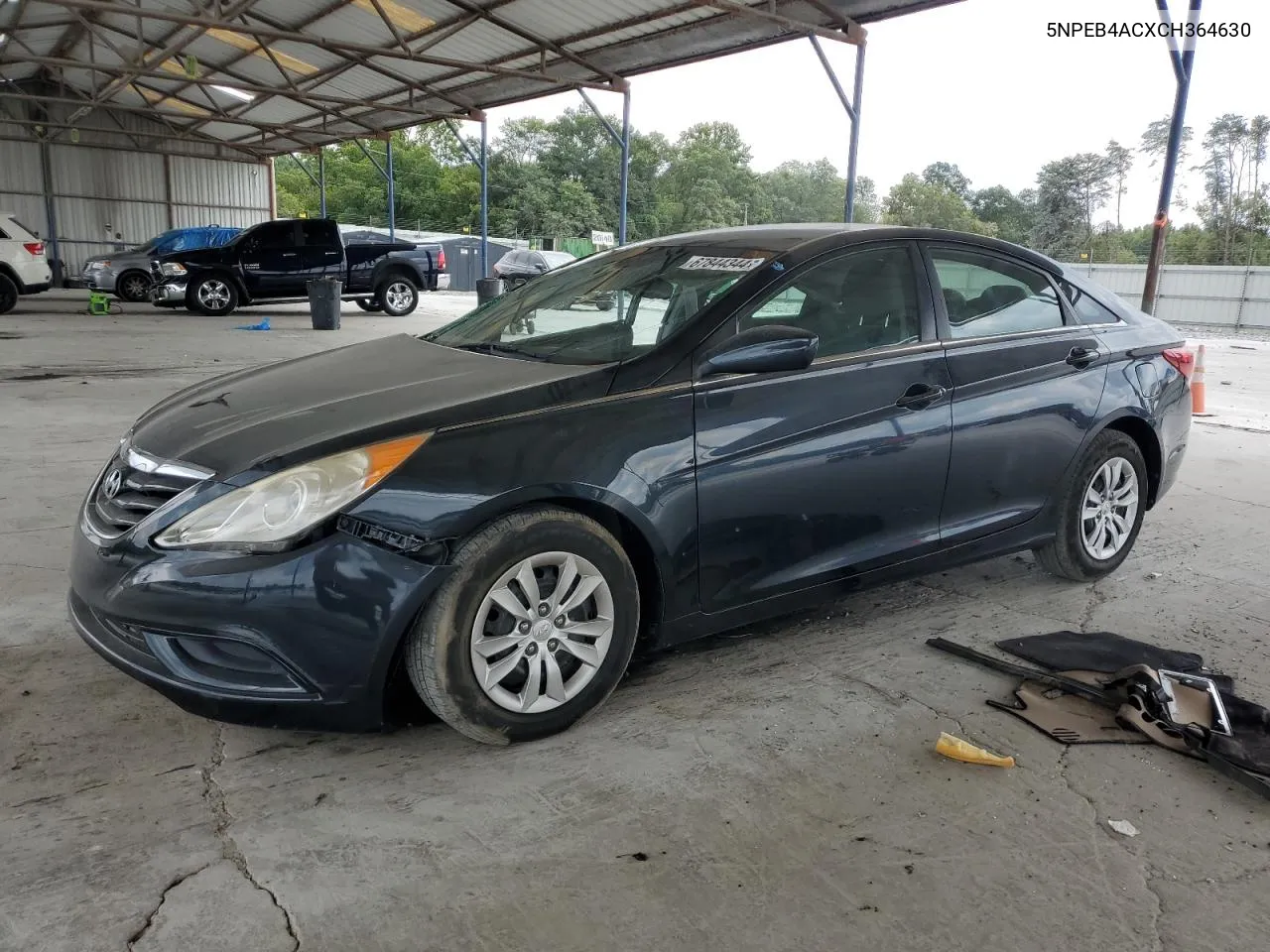 2012 Hyundai Sonata Gls VIN: 5NPEB4ACXCH364630 Lot: 67844344