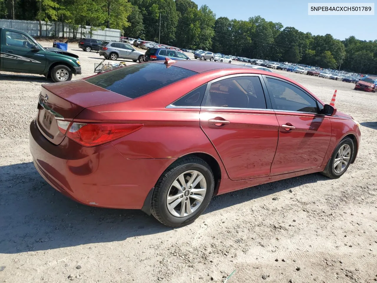 2012 Hyundai Sonata Gls VIN: 5NPEB4ACXCH501789 Lot: 68034414