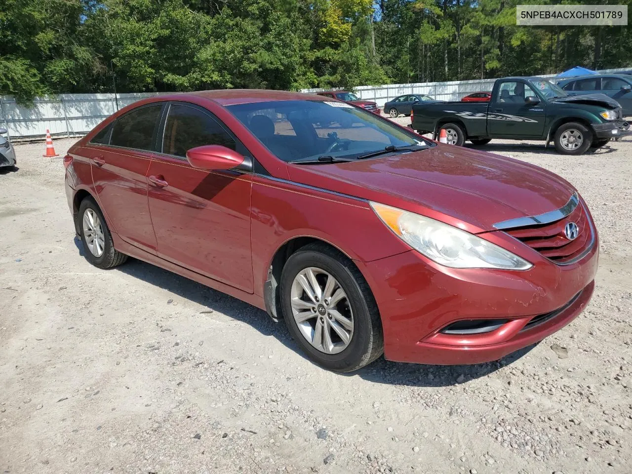 2012 Hyundai Sonata Gls VIN: 5NPEB4ACXCH501789 Lot: 68034414