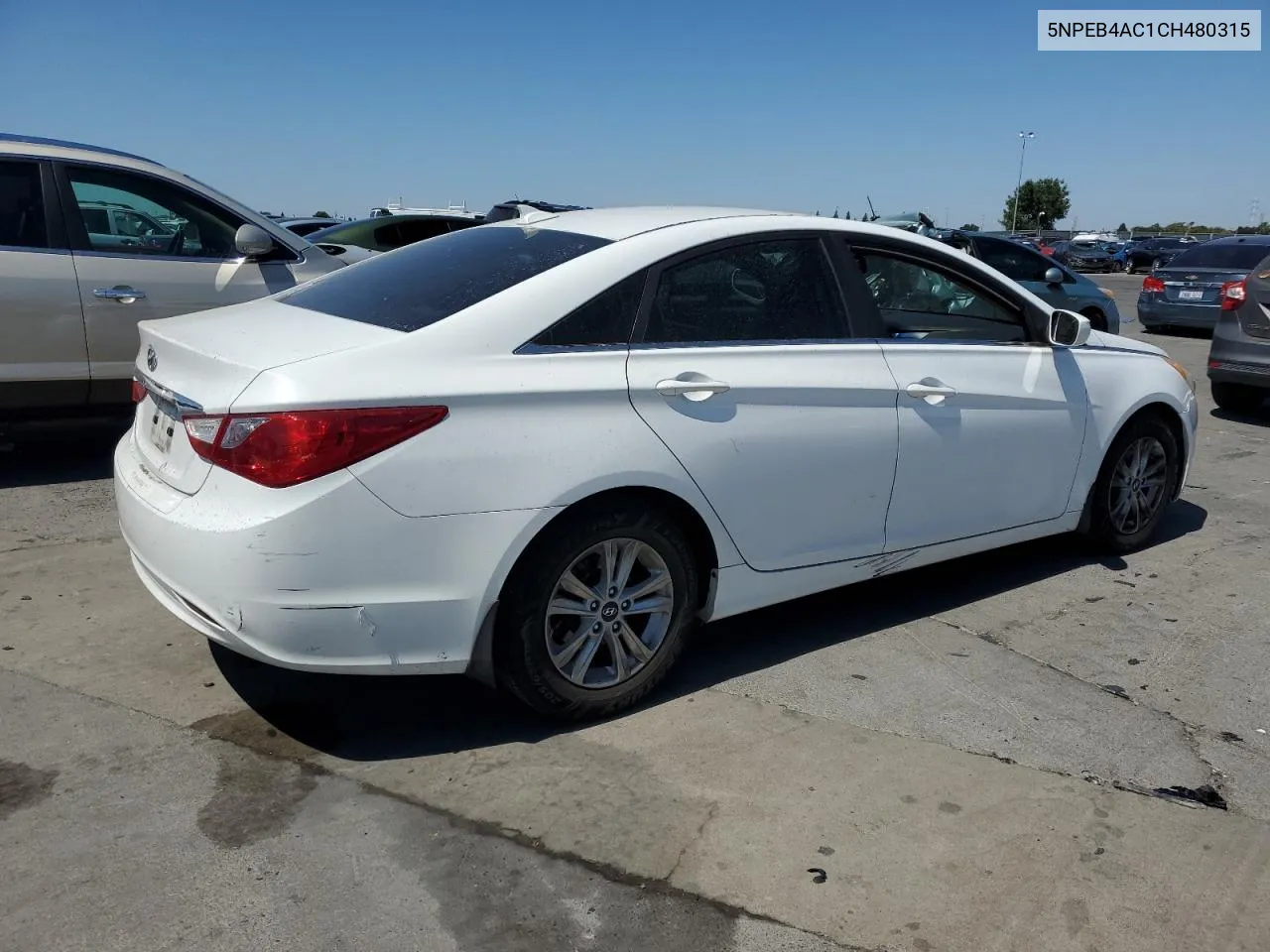 2012 Hyundai Sonata Gls VIN: 5NPEB4AC1CH480315 Lot: 68141644