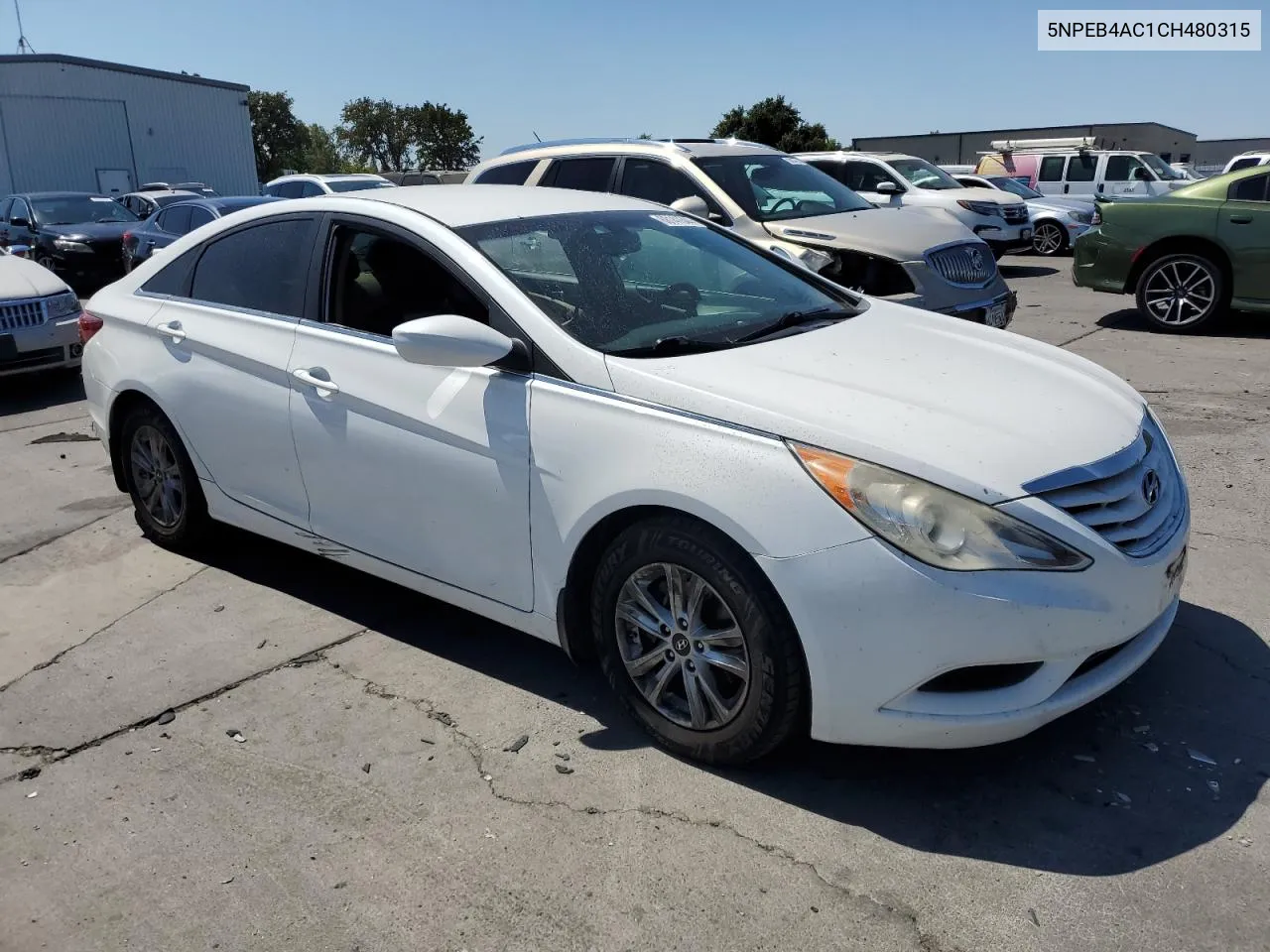 2012 Hyundai Sonata Gls VIN: 5NPEB4AC1CH480315 Lot: 68141644