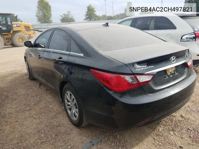 2012 Hyundai Sonata Gls VIN: 5NPEB4AC2CH497821 Lot: 68824014