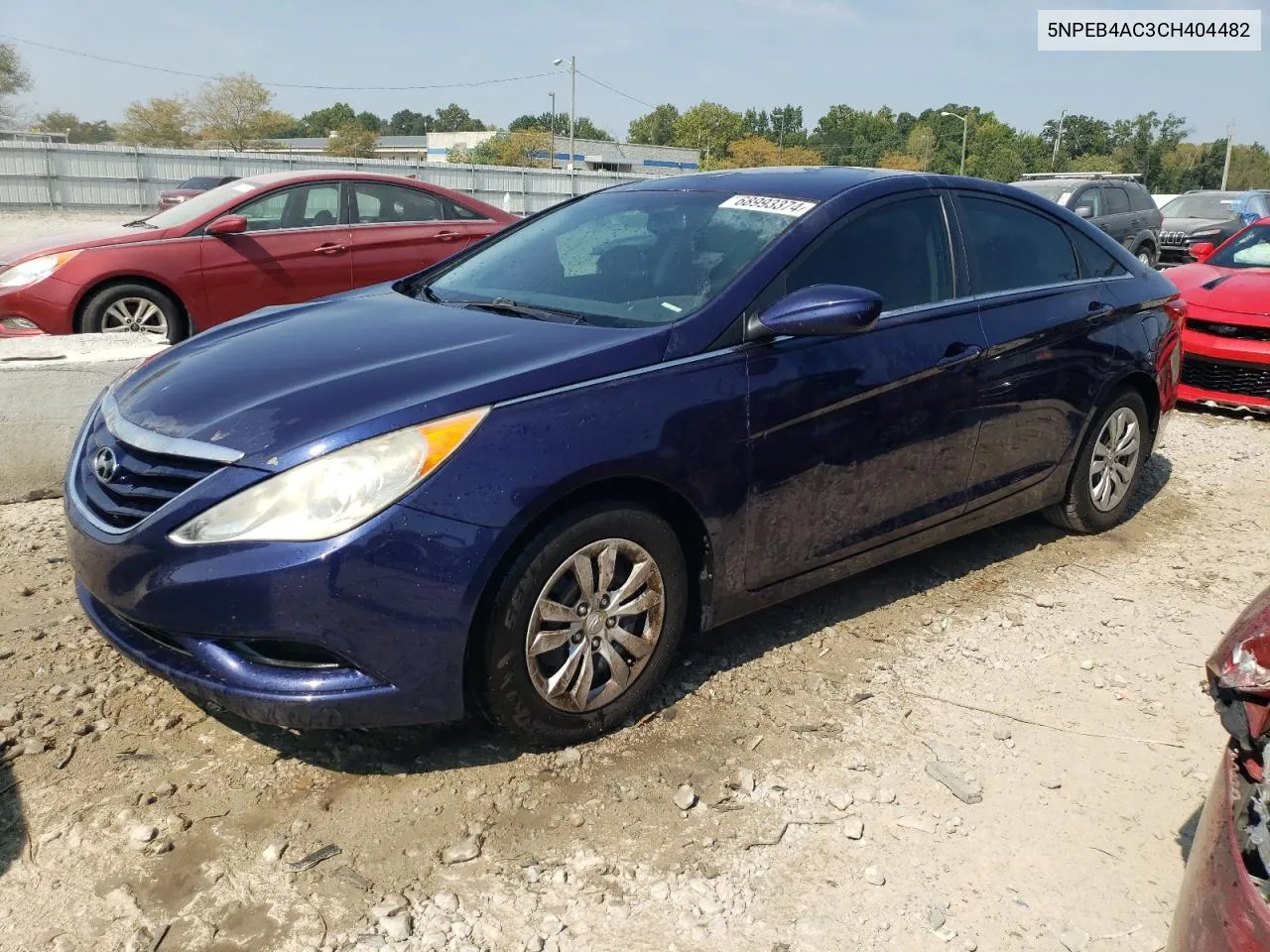 5NPEB4AC3CH404482 2012 Hyundai Sonata Gls