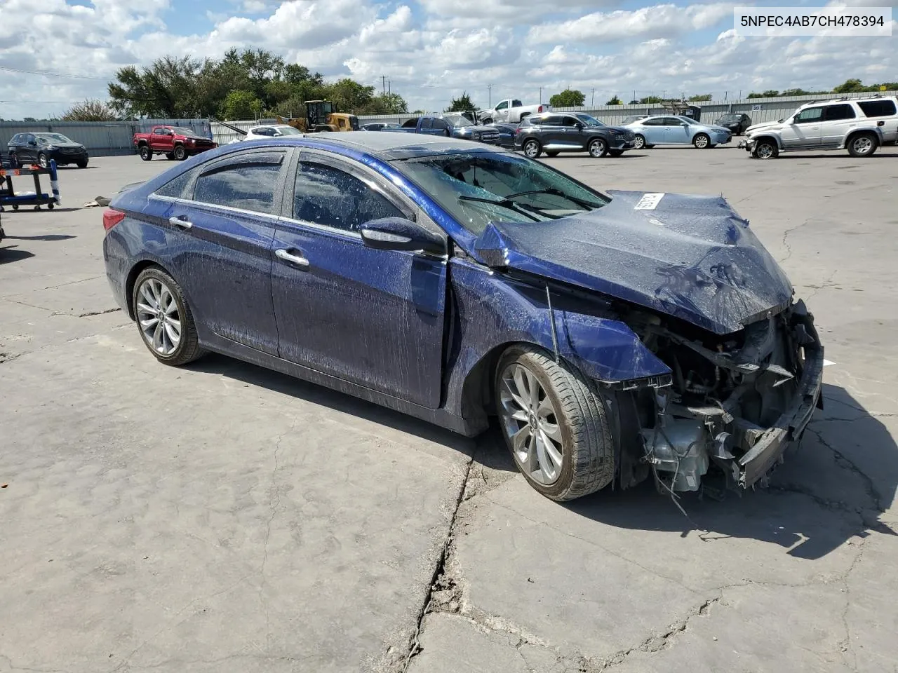 2012 Hyundai Sonata Se VIN: 5NPEC4AB7CH478394 Lot: 69279174